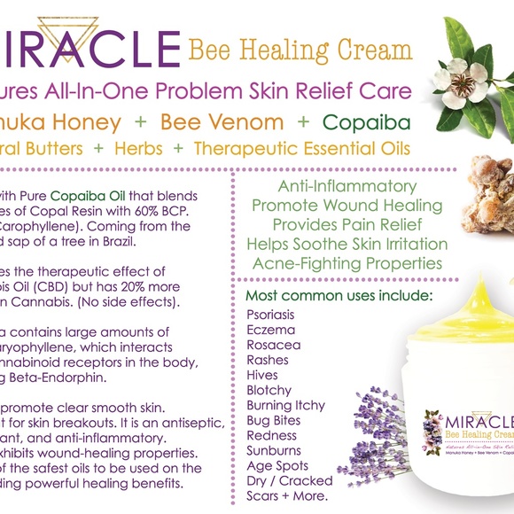 Miracle Bee Healing Rescue Cream / Problem Skin Fix / Manuka Treatment Cream - Picture 7 of 17